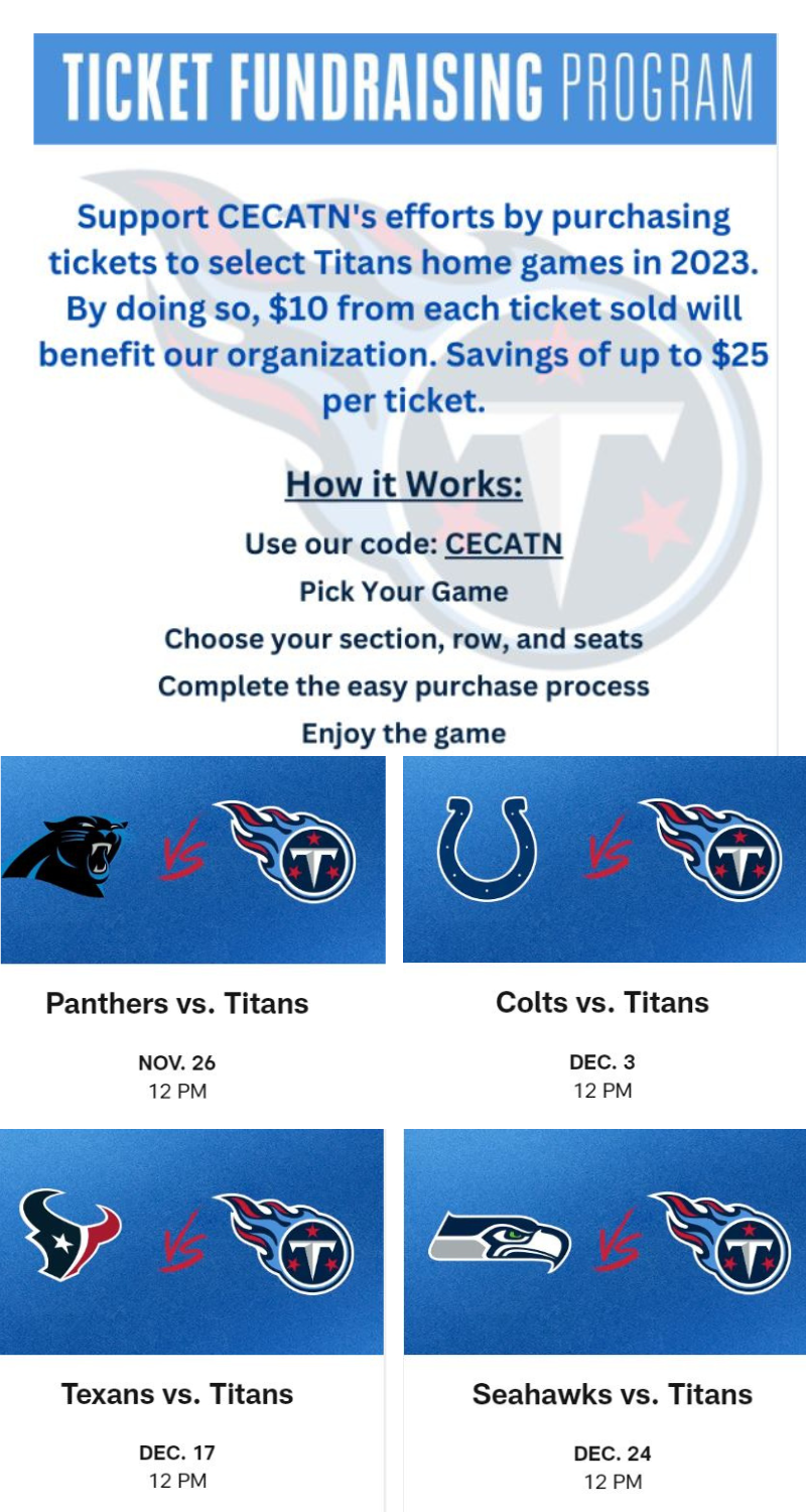 Tennessee Titans Ticket Fundraisers